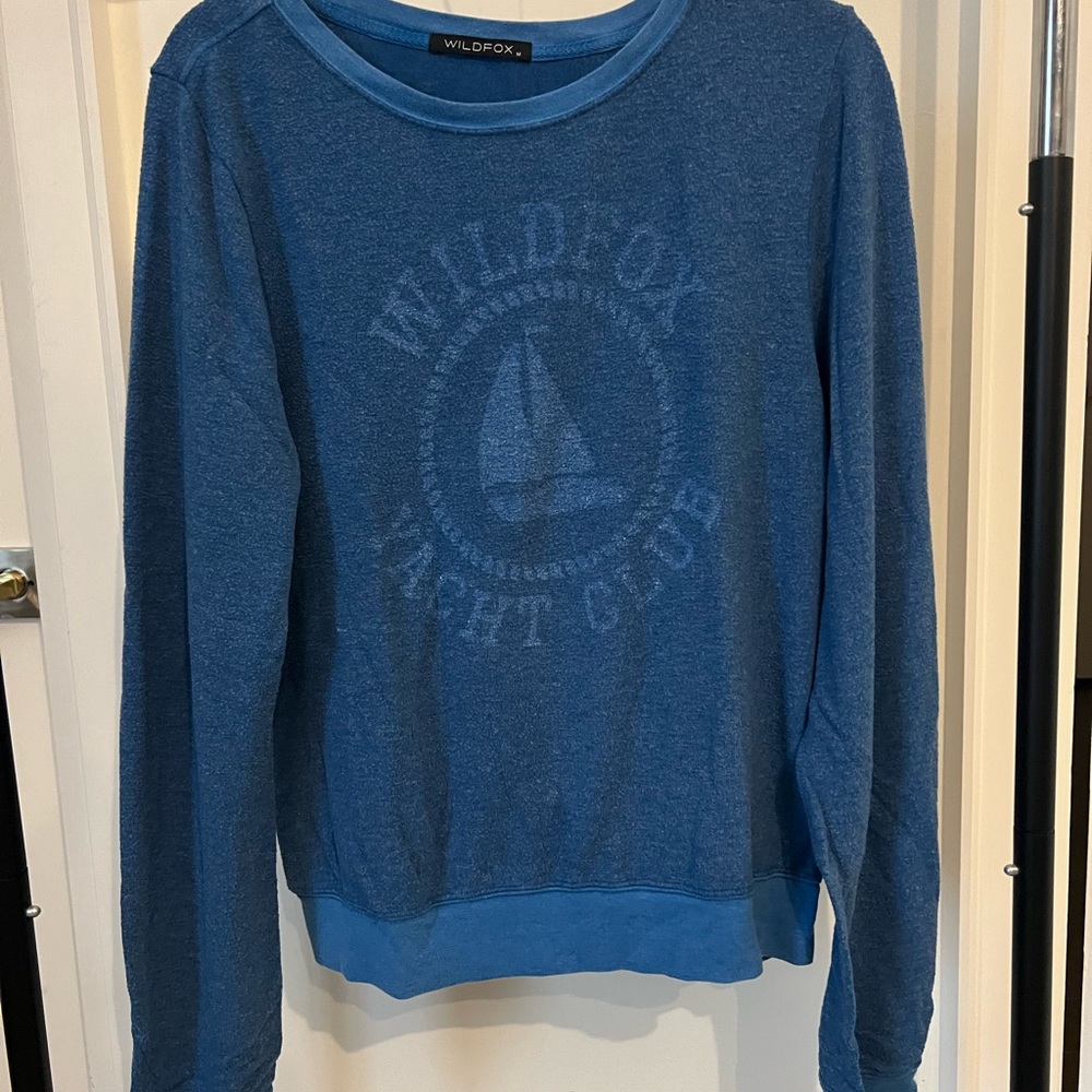 Wildfox Denim Blue Heathered Tee